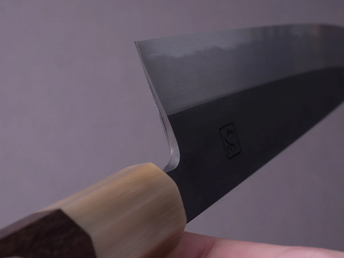 Hitohira - Tanaka x Kyuzo - Blue #1 Kurouchi - 240mm Gyuto - Rosewood Handle - Saya - Image 3