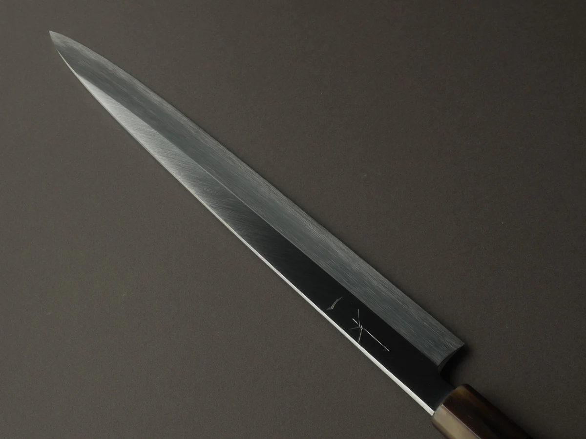 Hitohira - Tanaka x Mosuke - Blue #1 - 270mm Yanagiba - Ebony Handle - Image 2