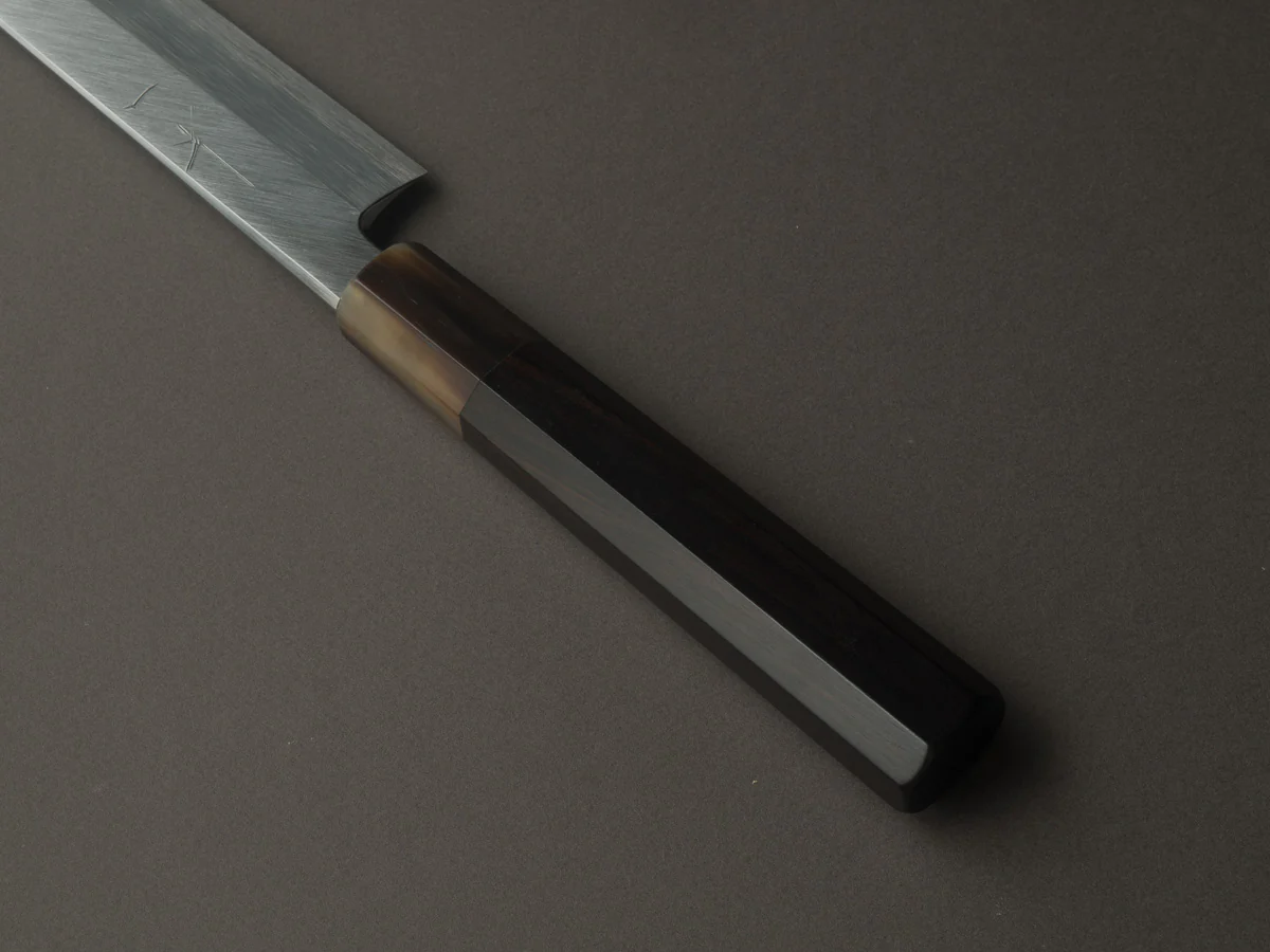 Hitohira - Tanaka x Mosuke - Blue #1 - 270mm Yanagiba - Ebony Handle - Image 4