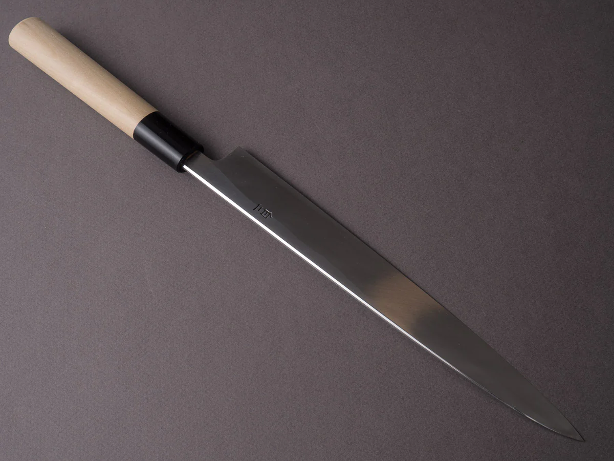 Hitohira - Tanaka x Mosuke - White #2 - 240mm Yanagiba - Ho Wood Handle - Image 2