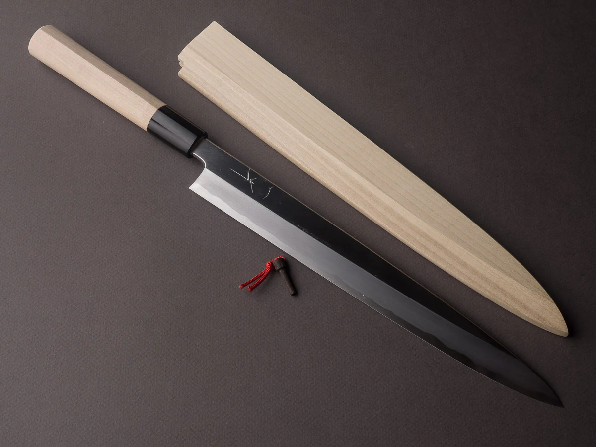 Hitohira - Tanaka x Mosuke - White #2 - 270mm Yanagiba - Ho Wood Handle - Image 10