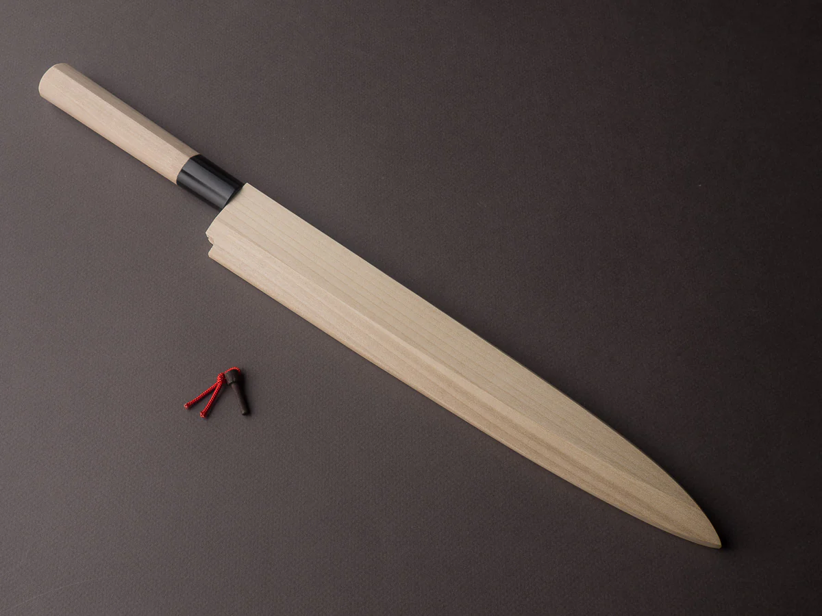 Hitohira - Tanaka x Mosuke - White #2 - 270mm Yanagiba - Ho Wood Handle - Image 11