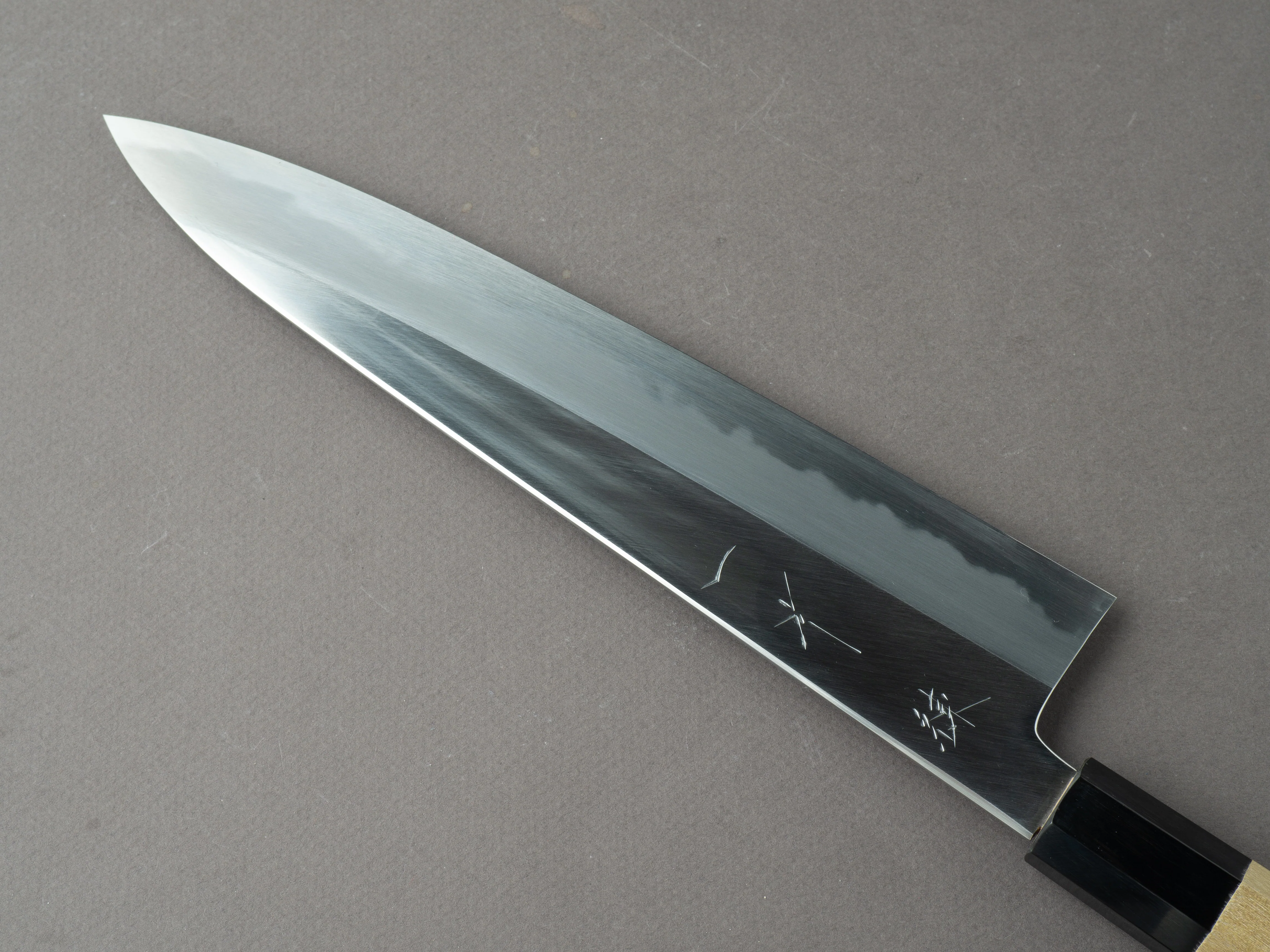 Hitohira - Tanaka x Ren - White #2 - 240mm Gyuto - Magnolia Handle - Image 4