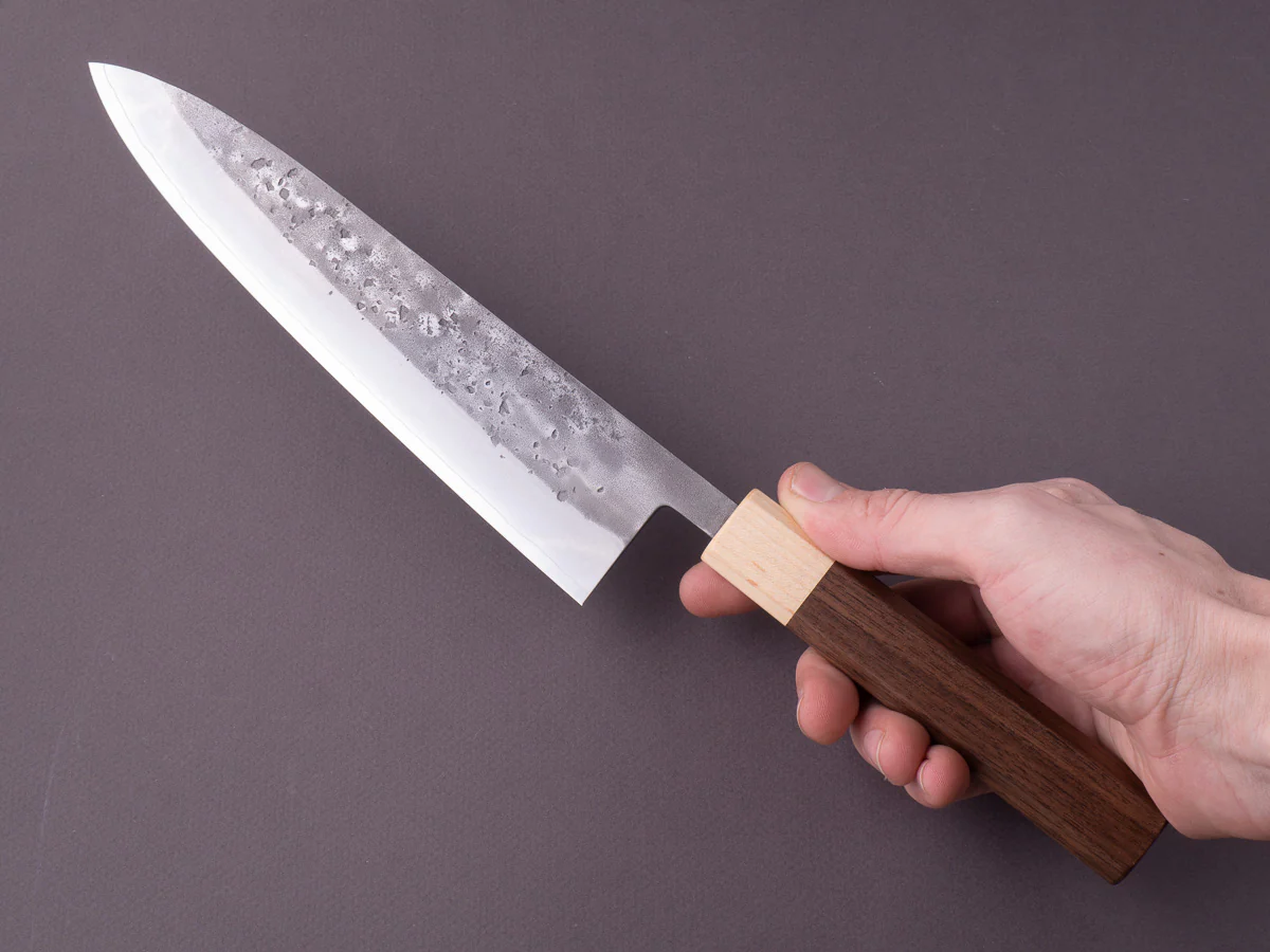 Hitohira - TD - SLD - Nashiji - Gyuto - 210mm - Walnut Handle - Image 7