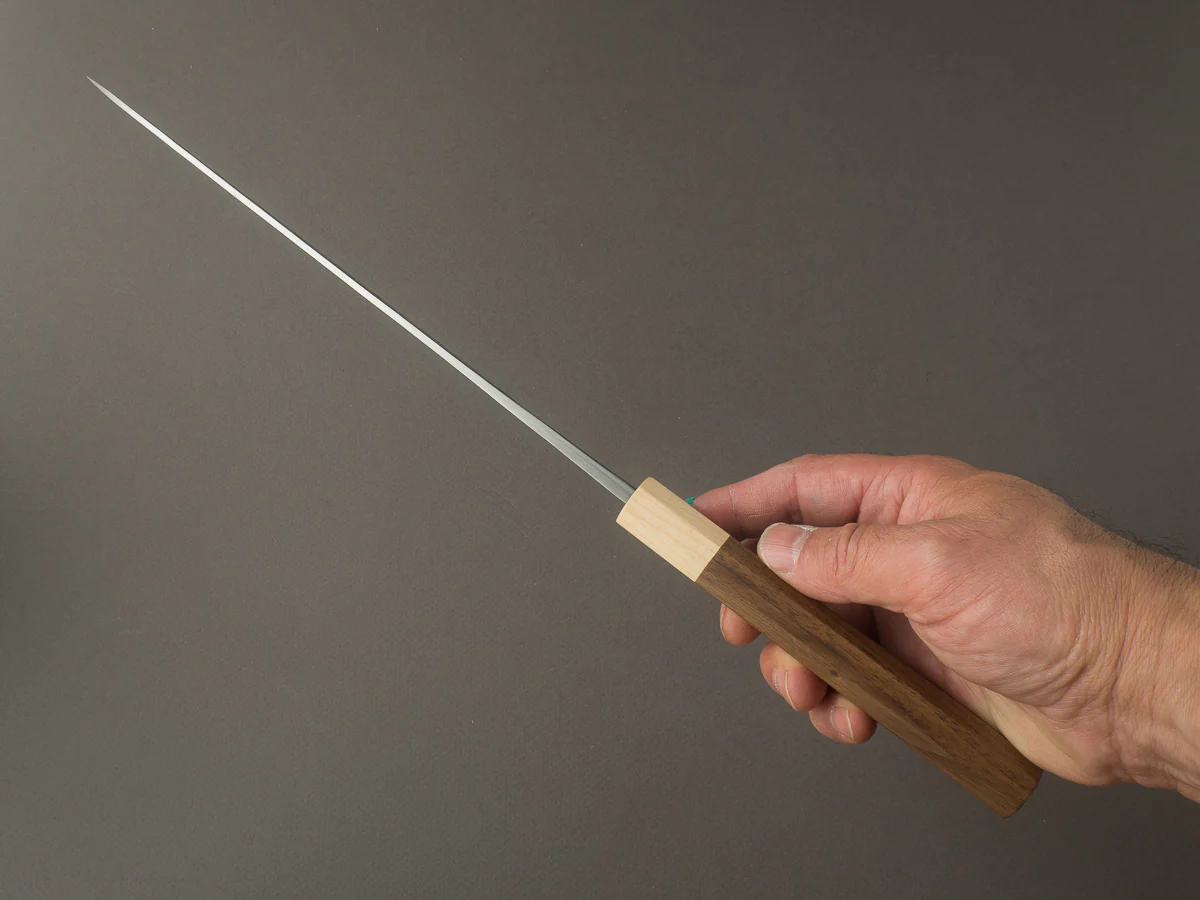 Hitohira - TD - SLD - Tsuchime - Gyuto - 210mm - Walnut Handle - Image 7