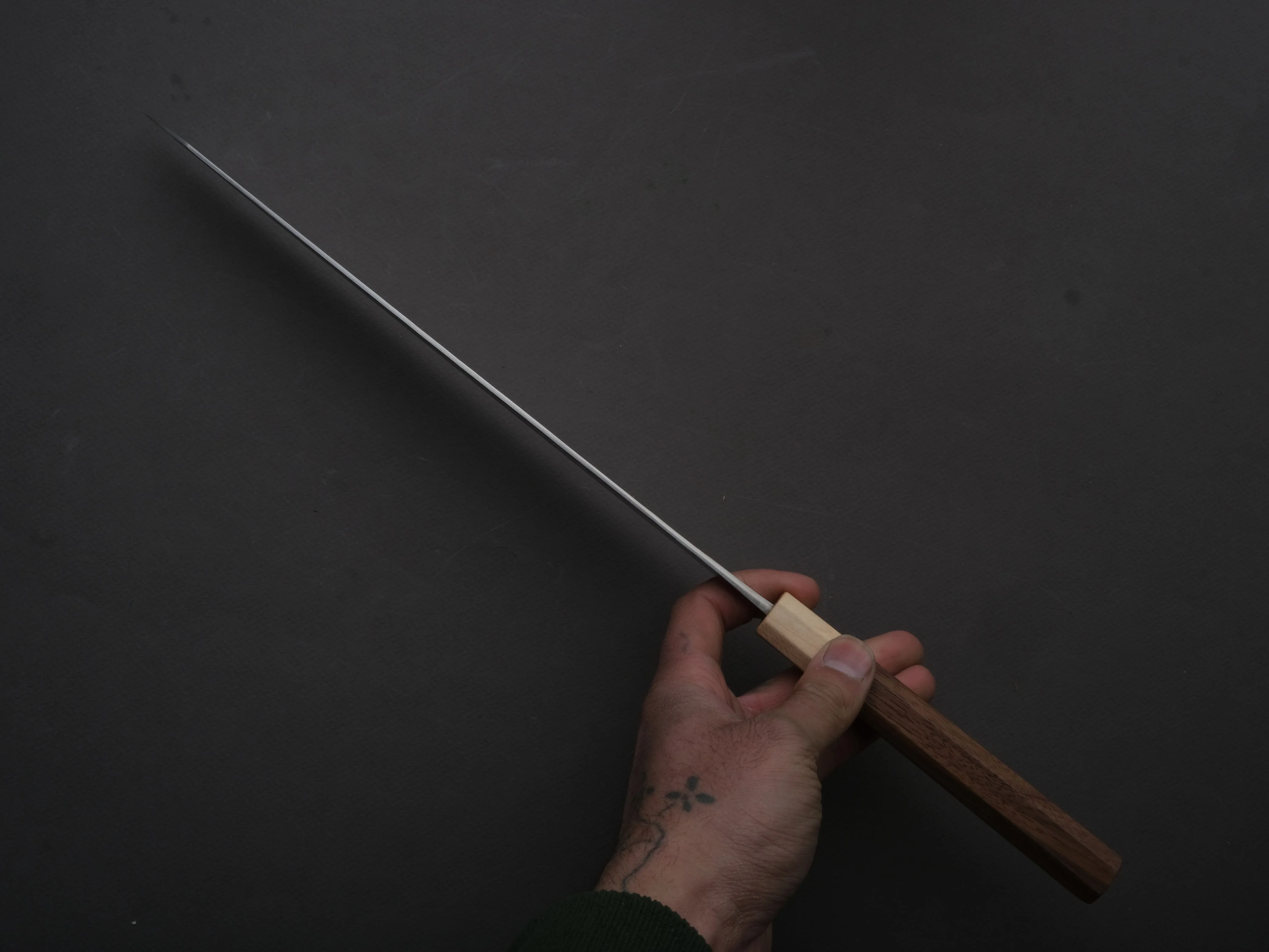 Hitohira - TD - SLD - Tsuchime - Sujihiki - 270mm - Walnut Handle - Image 5