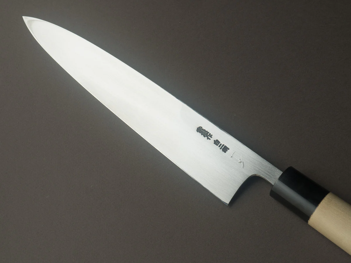 Hitohira - Togashi - Tachi - White #2 - 240mm Mioroshi Deba - D-Shaped Ho Wood Handle - Image 4