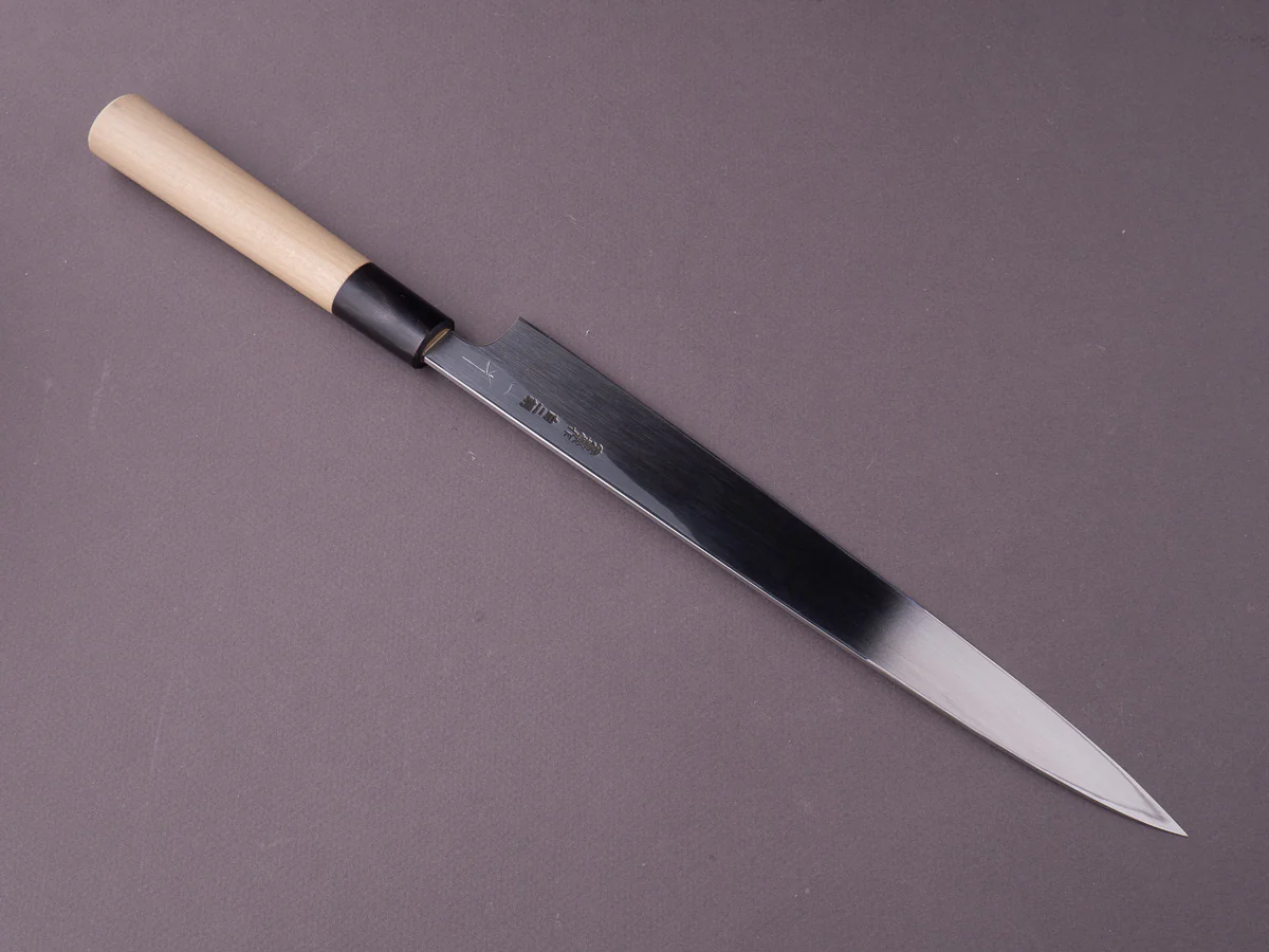 Hitohira - Togashi - Tachi - White #2 - 270mm Yanagiba - D-Shaped Ho Wood Handle - Saya - Image 2