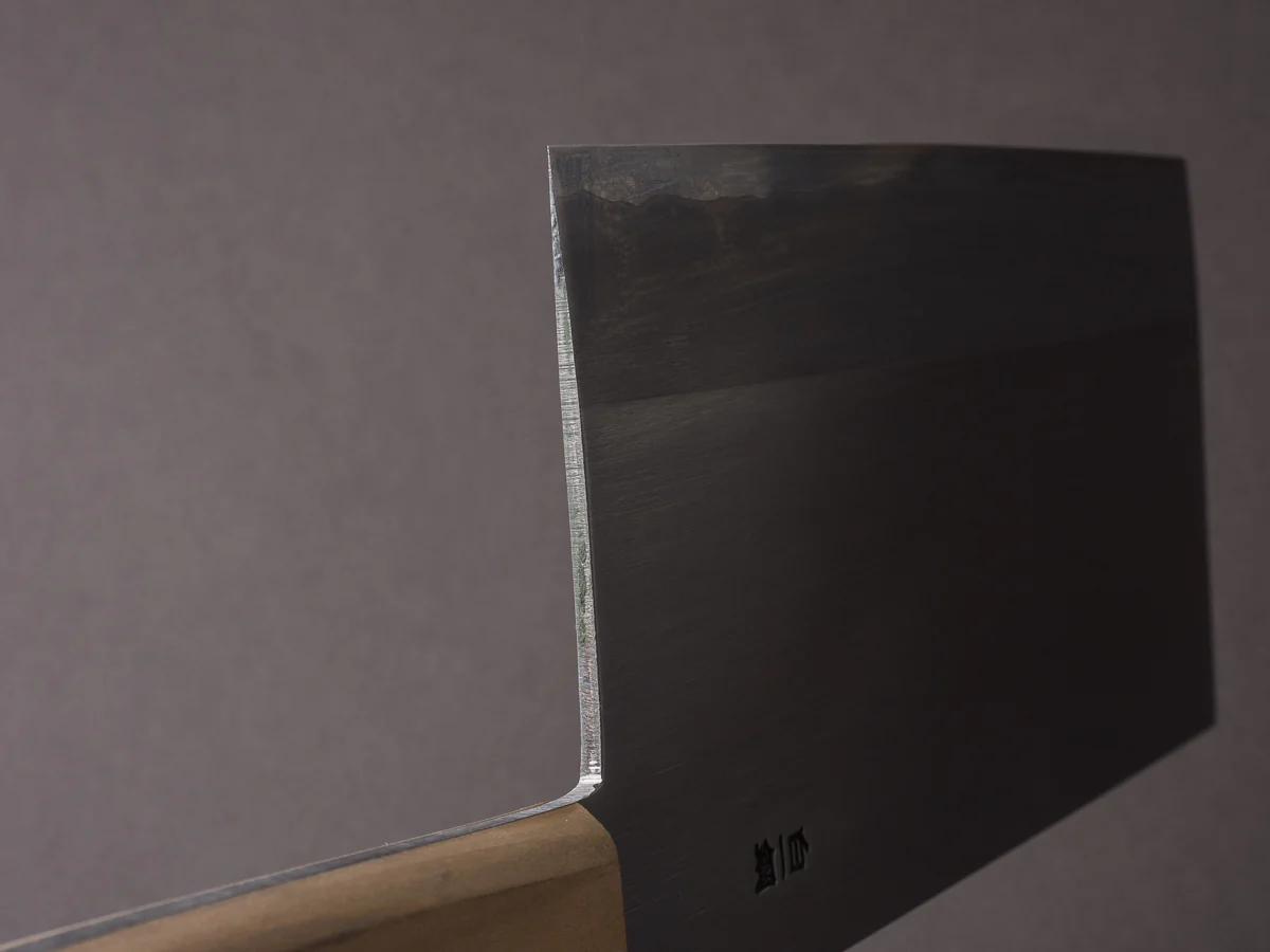 Hitohira - Togashi - White #1 - Stainless Clad - 180mm Chinese Cleaver - Gumi Handle - Image 12