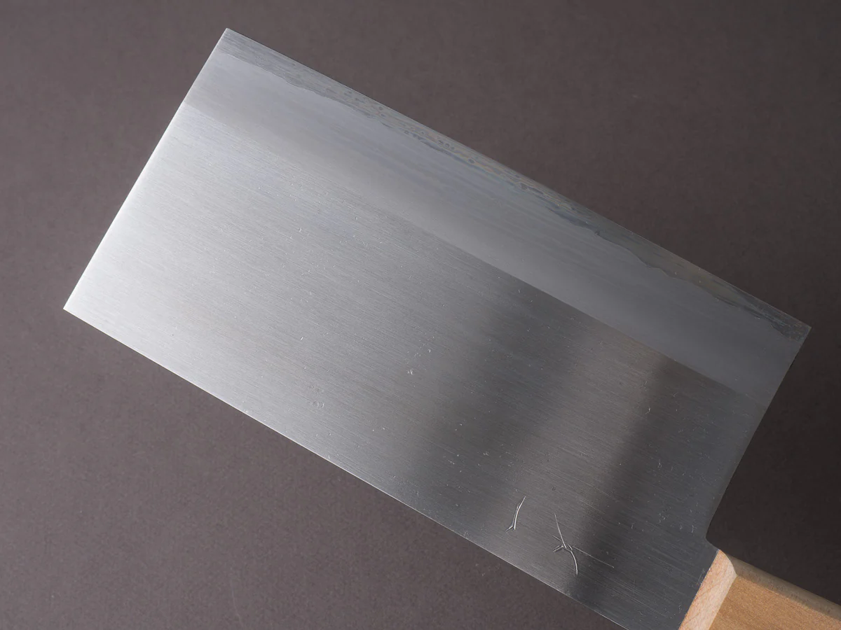 Hitohira - Togashi - White #1 - Stainless Clad - 180mm Chinese Cleaver - Gumi Handle - Image 3