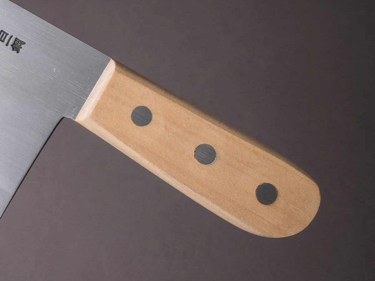 Hitohira - Togashi - White #1 - Stainless Clad - 180mm Chinese Cleaver - Gumi Handle - Image 5