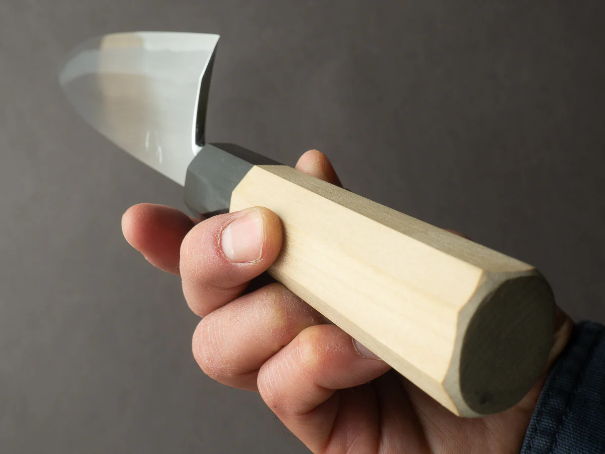 Hitohira - Togashi - Tachi - White #1 - 180mm Deba - Ho Wood Handle - Image 11