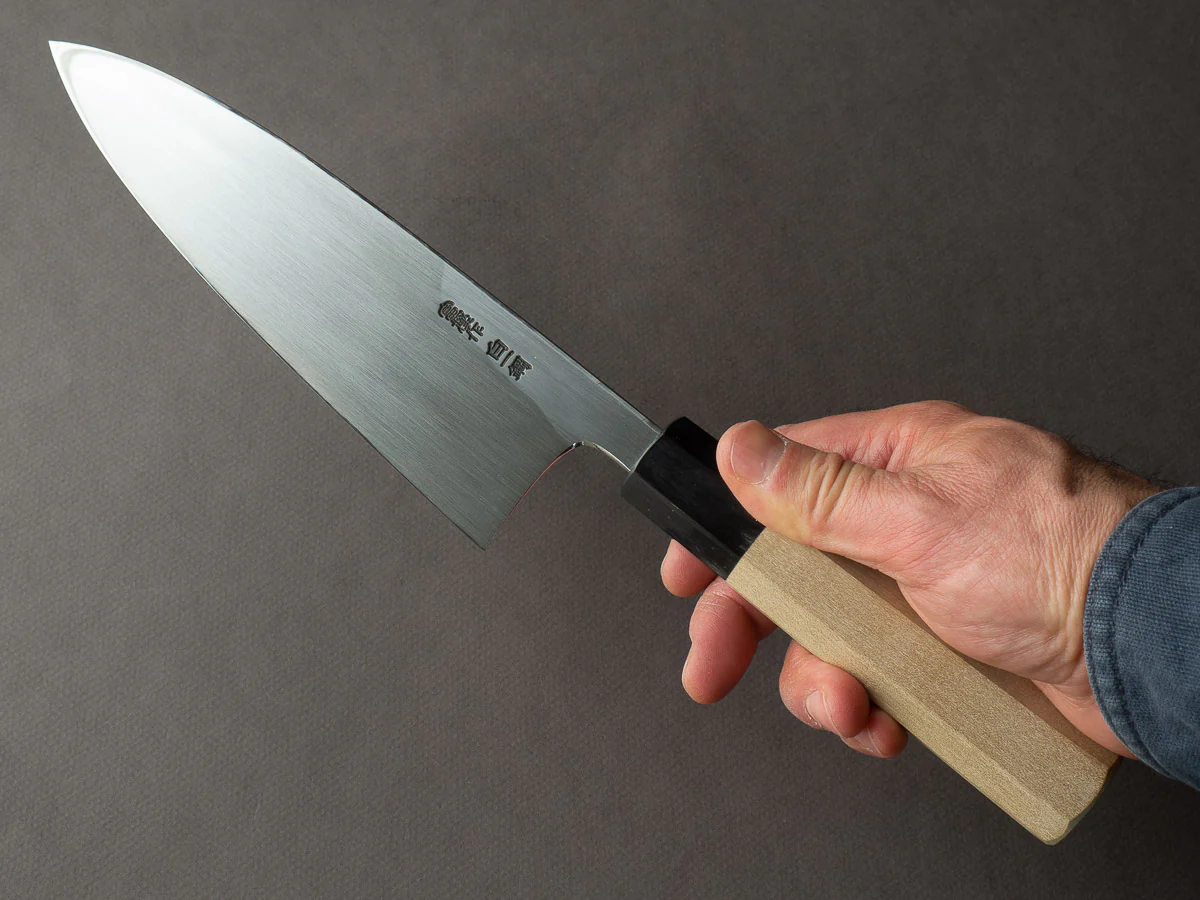 Hitohira - Togashi - Tachi - White #1 - 180mm Deba - Ho Wood Handle - Image 8