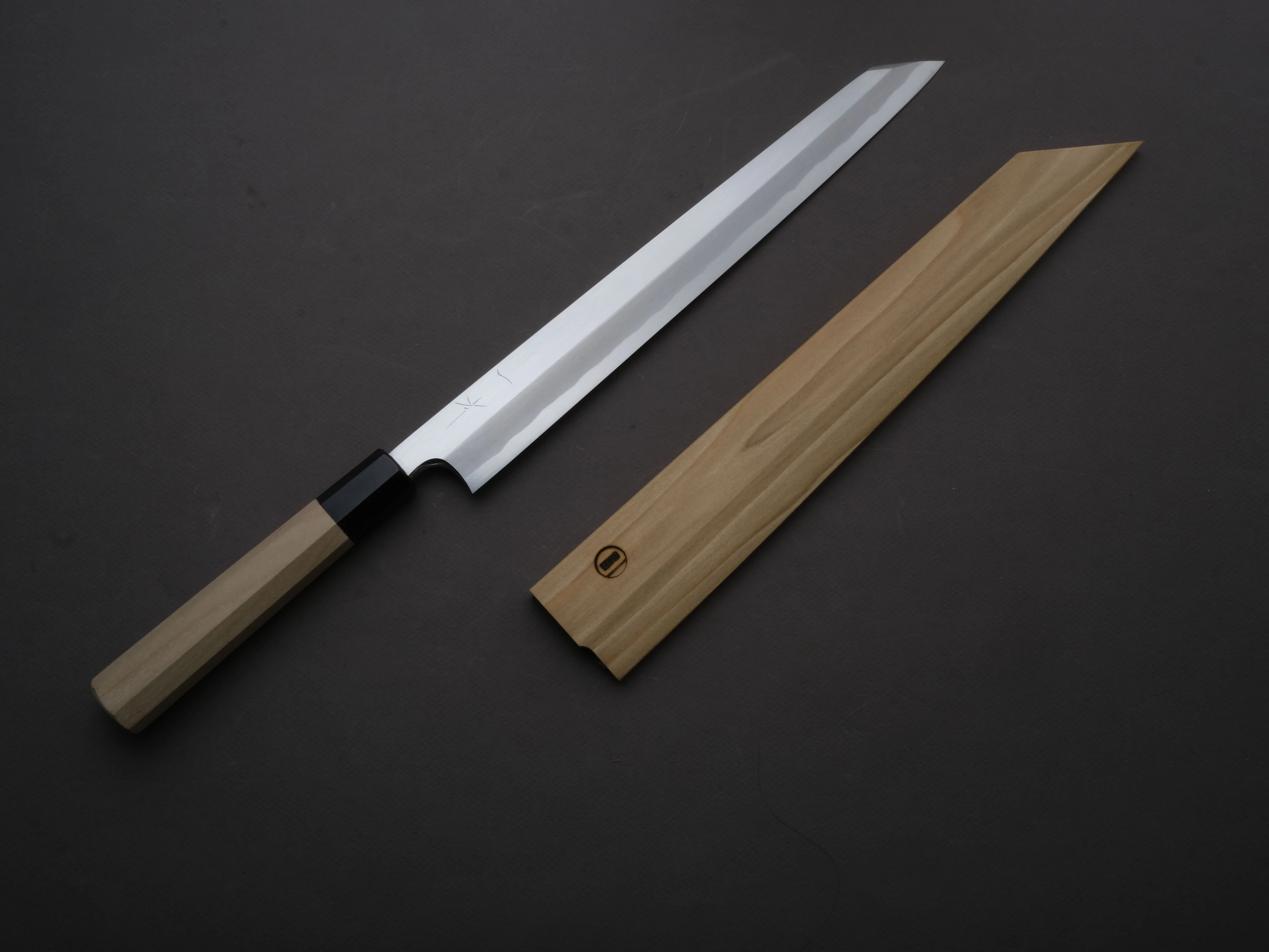 Hitohira - Togashi - White #1 - Tachi - Kiritsuke Yanagiba - 300mm - Magnolia Wood Handle (Saya)