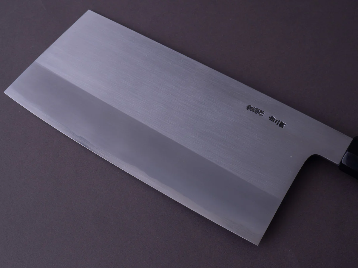 Hitohira - Togashi - White #2 - 220mm Chinese Cleaver - Ho Wood Handle - #7 - Image 7