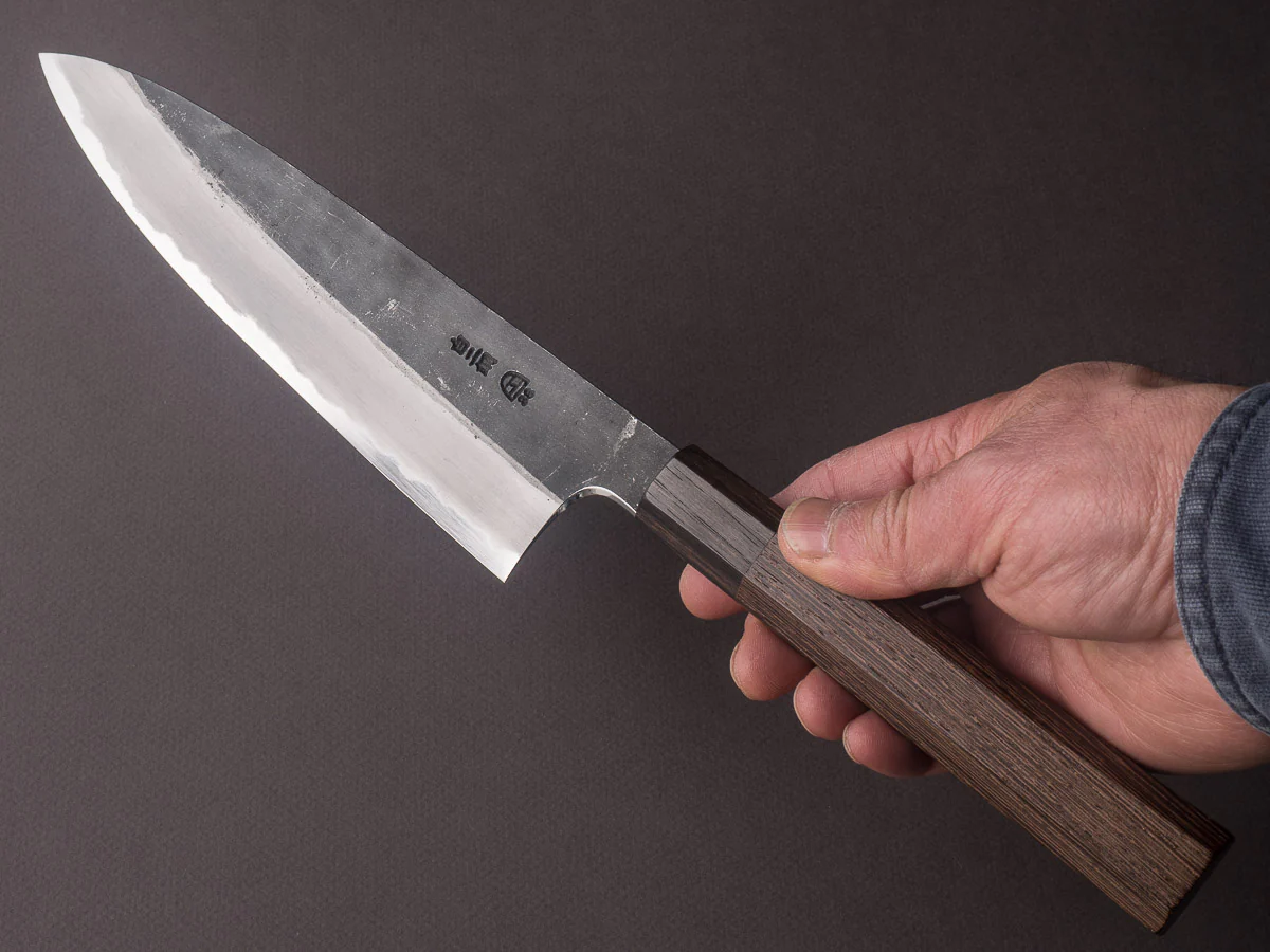 Hitohira - Togashi - White #2 - Kurouchi - 210mm Gyuto - Tagayasan Handle - Image 6