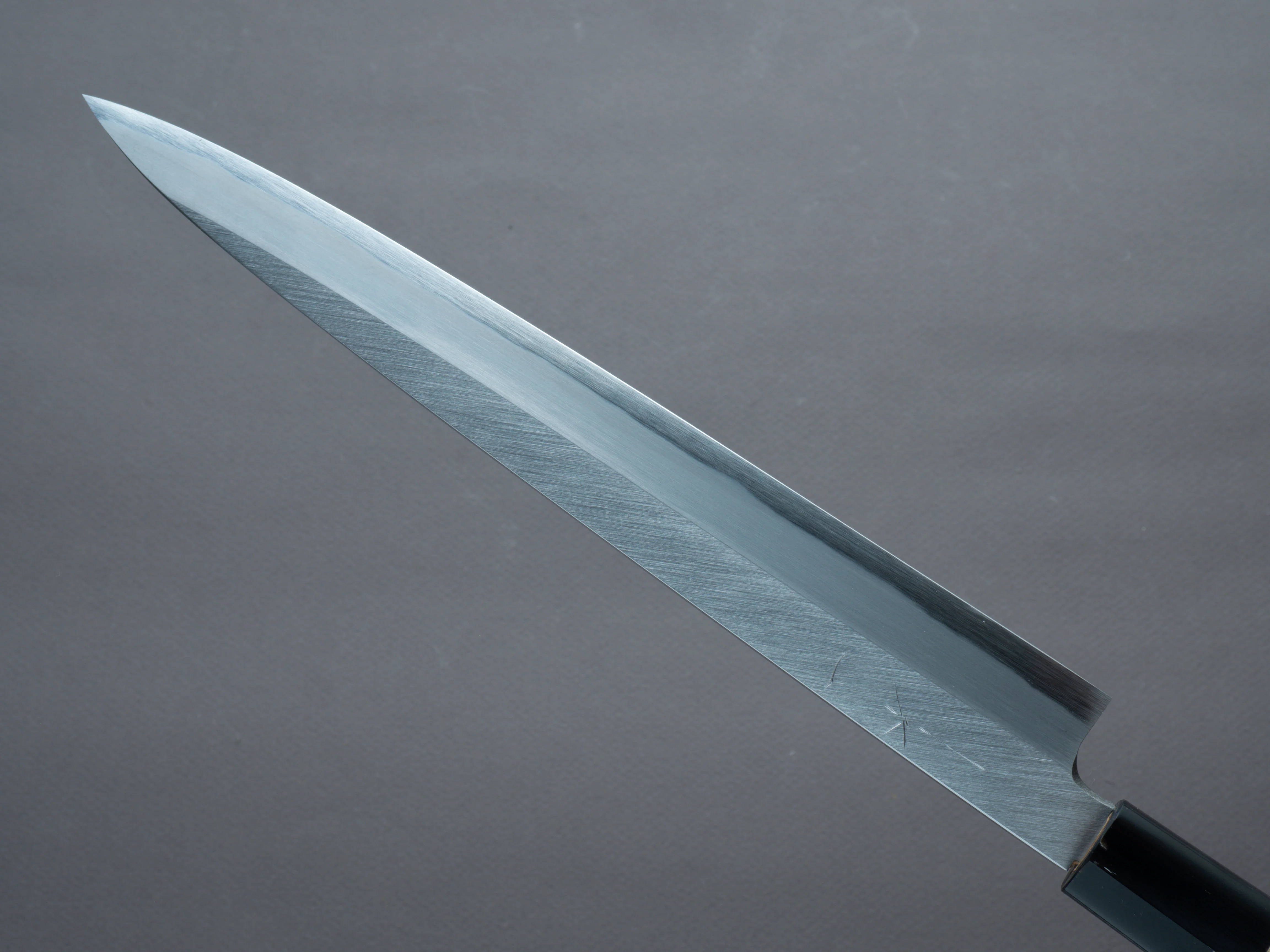 Hitohira - Togashi - White #2 - Yanagiba - 240mm - D-Shaped Magnolia Handle - Saya - Image 5
