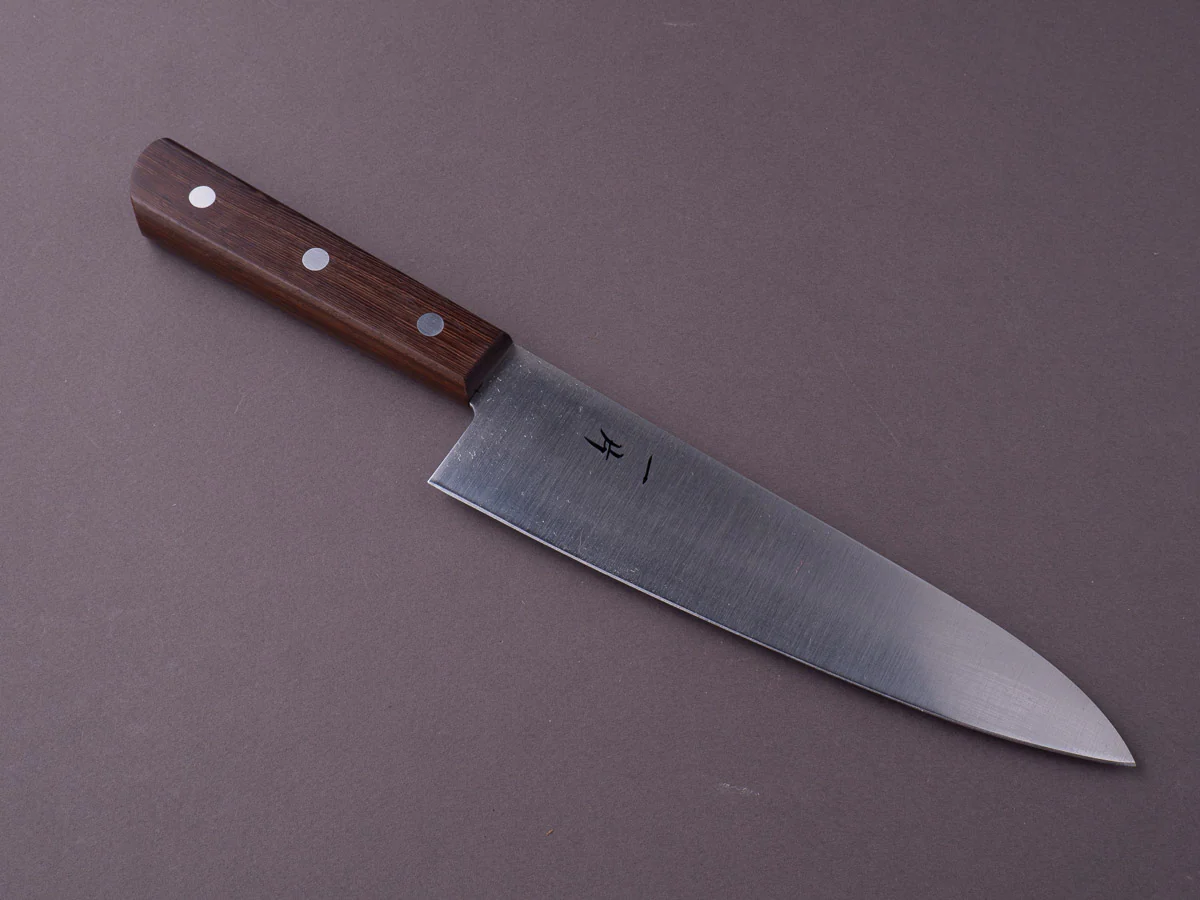 Hitohira - Vintage SK - 180mm Gyuto - Tagayasan Handle - No Bolster