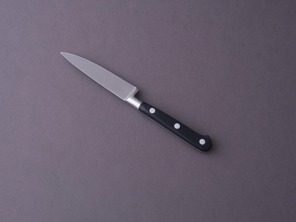 K Sabatier - Authentique 1834 Ltd - Stainless - Paring - 4" - Western Handle - Leather Sheath - Image 8
