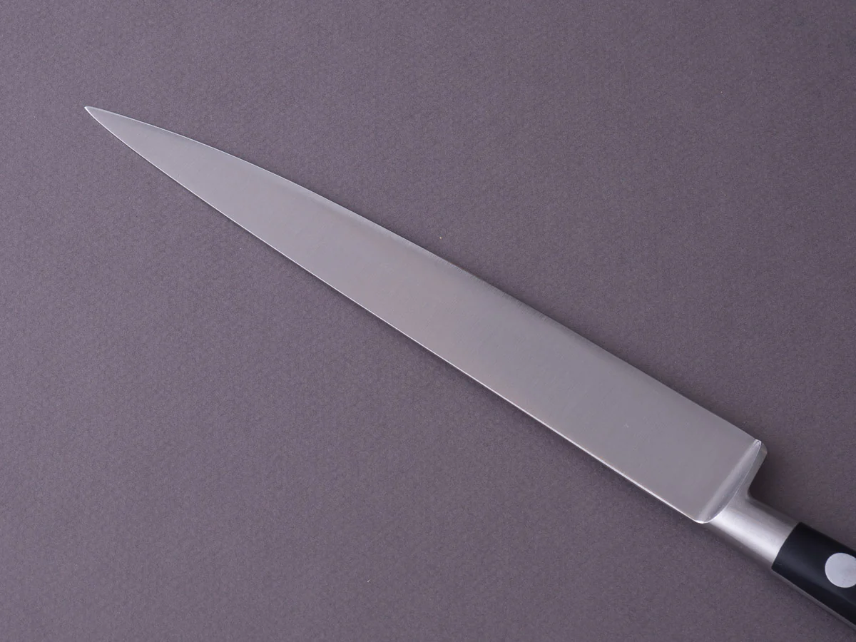 K Sabatier - Authentique 1834 Ltd - Stainless - Slicer - 8" - Western Handle - Leather Sheath - Image 5