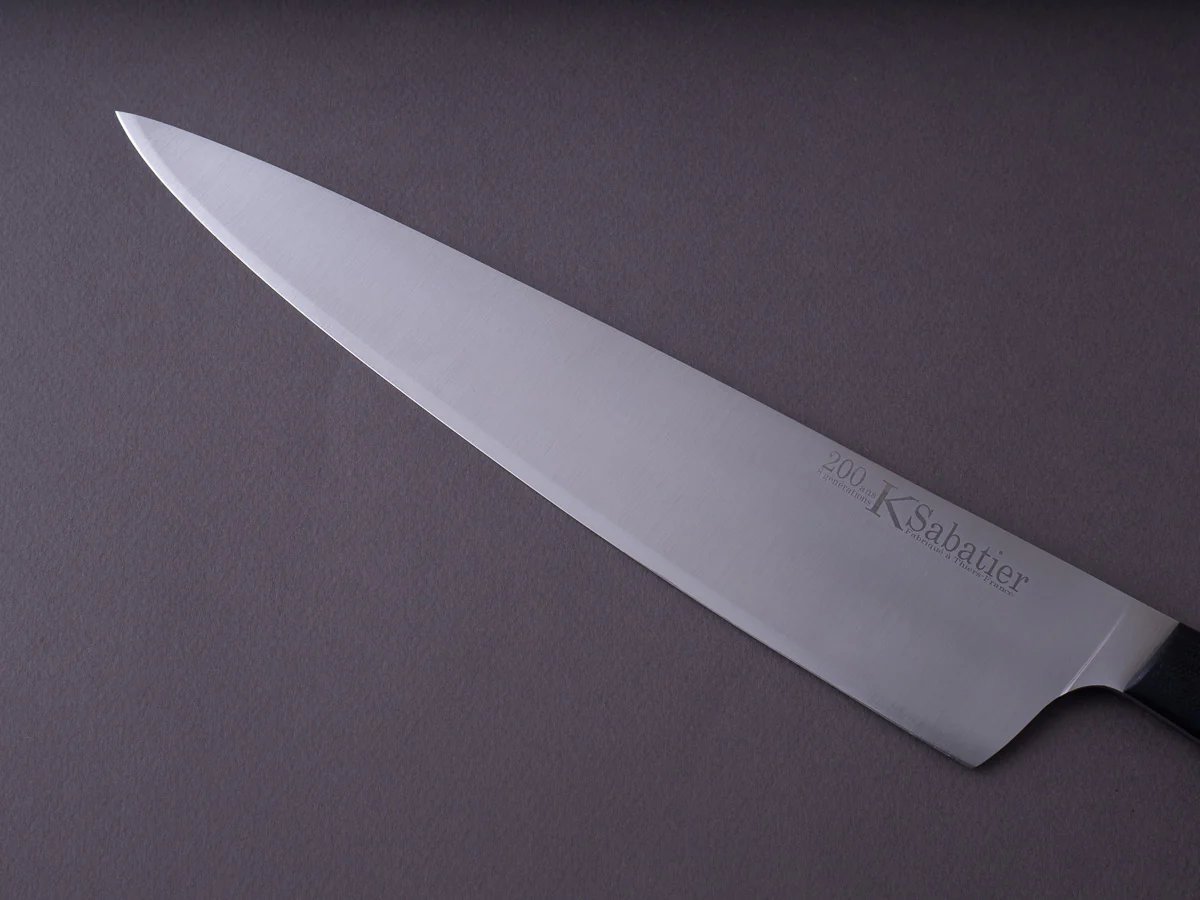 K Sabatier - 200 Range - 14C28N - 10" Chef - G10 Handle - Leather Sleeve - Image 5