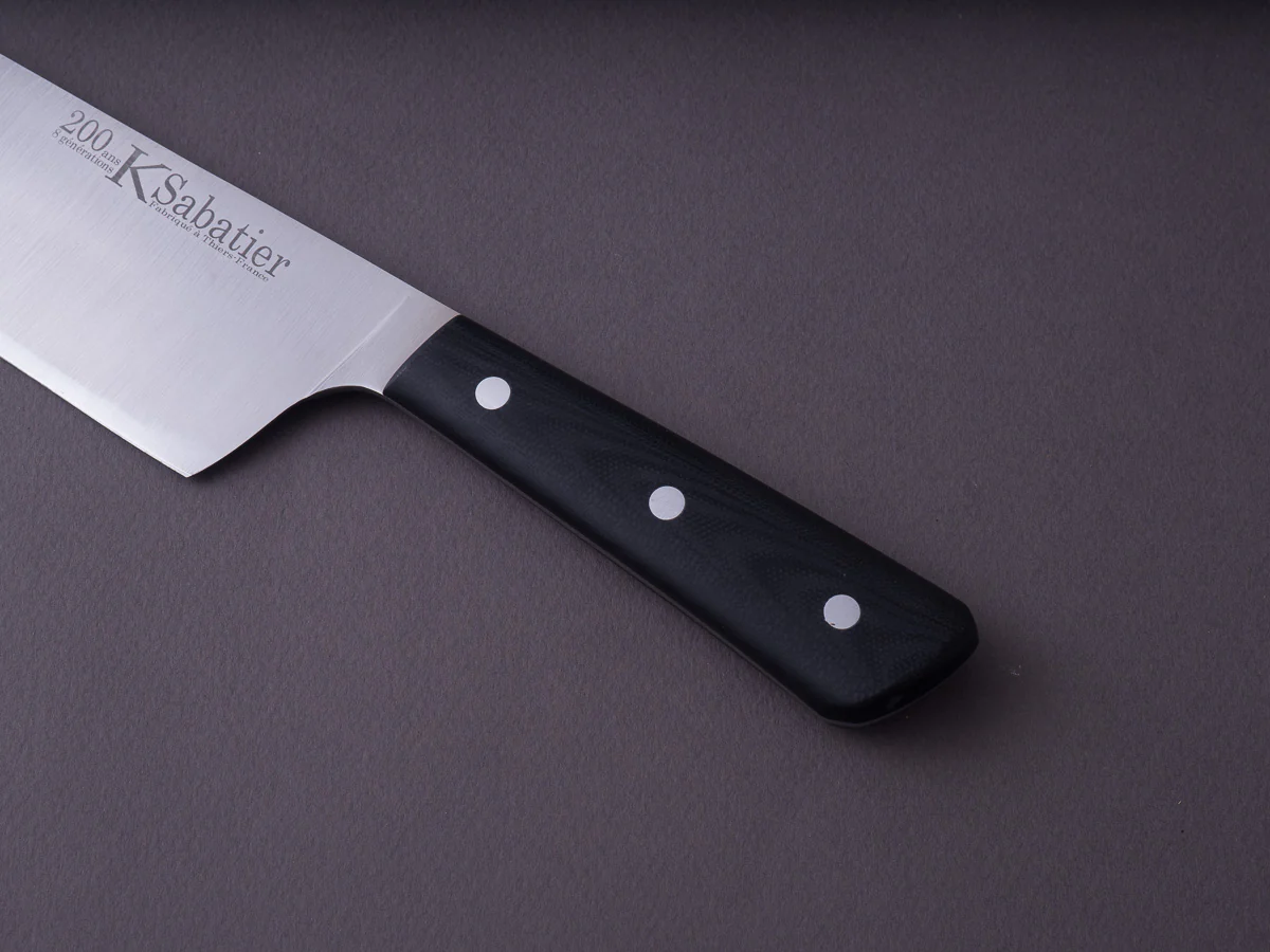K Sabatier - 200 Range - 14C28N - 10" Chef - G10 Handle - Leather Sleeve - Image 7
