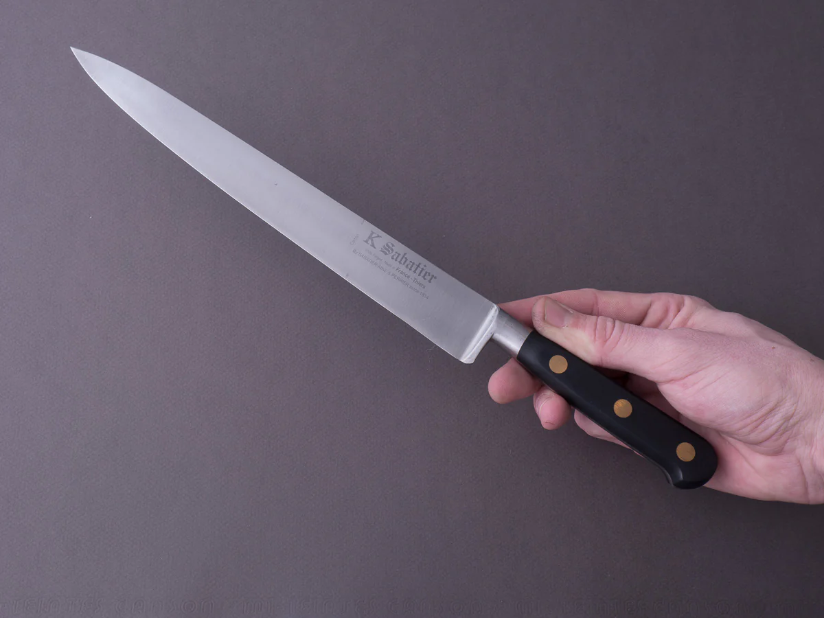 K Sabatier - Authentique - Carbon - Slicer - 10" - Western Handle - Image 8