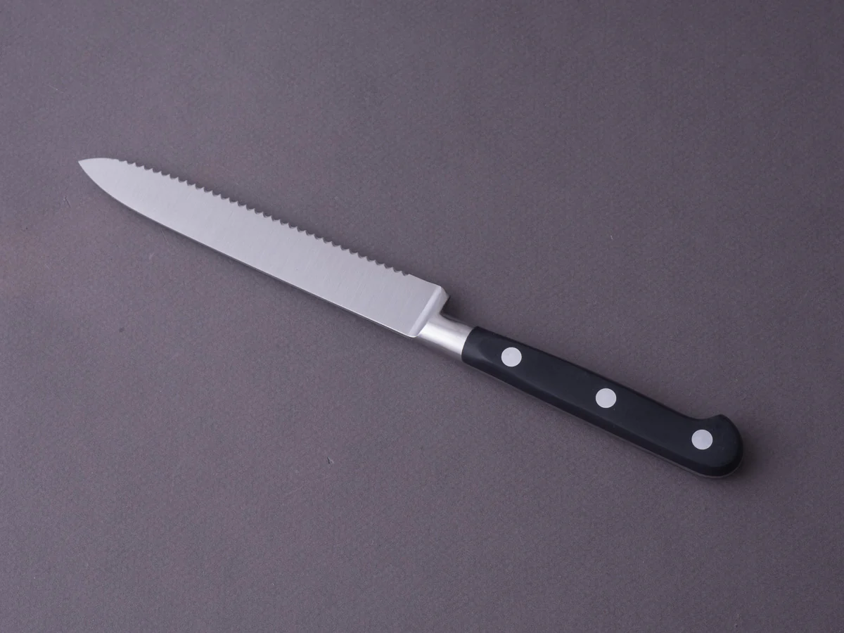K Sabatier - Authentique - Stainless - Serrated Tomato Knife - 5" - Western Handle - Image 5