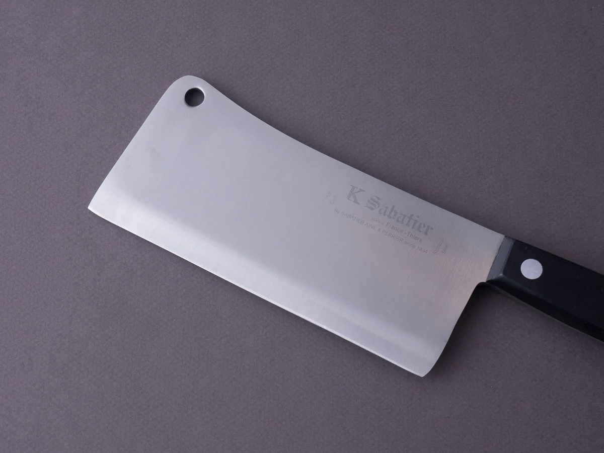 K Sabatier - Authentique - Stainless - Meat Cleaver - 6" - Western Handle - Image 3