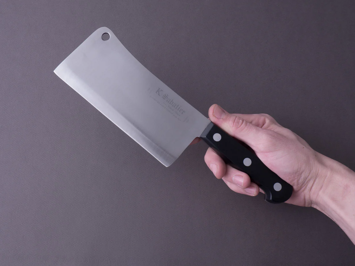 K Sabatier - Authentique - Stainless - Meat Cleaver - 6" - Western Handle - Image 6