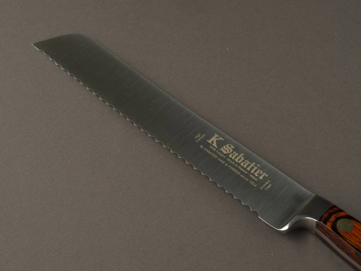 K Sabatier - Auvergne - Stainless - 8" Bread Knife - Western Handle - Image 2