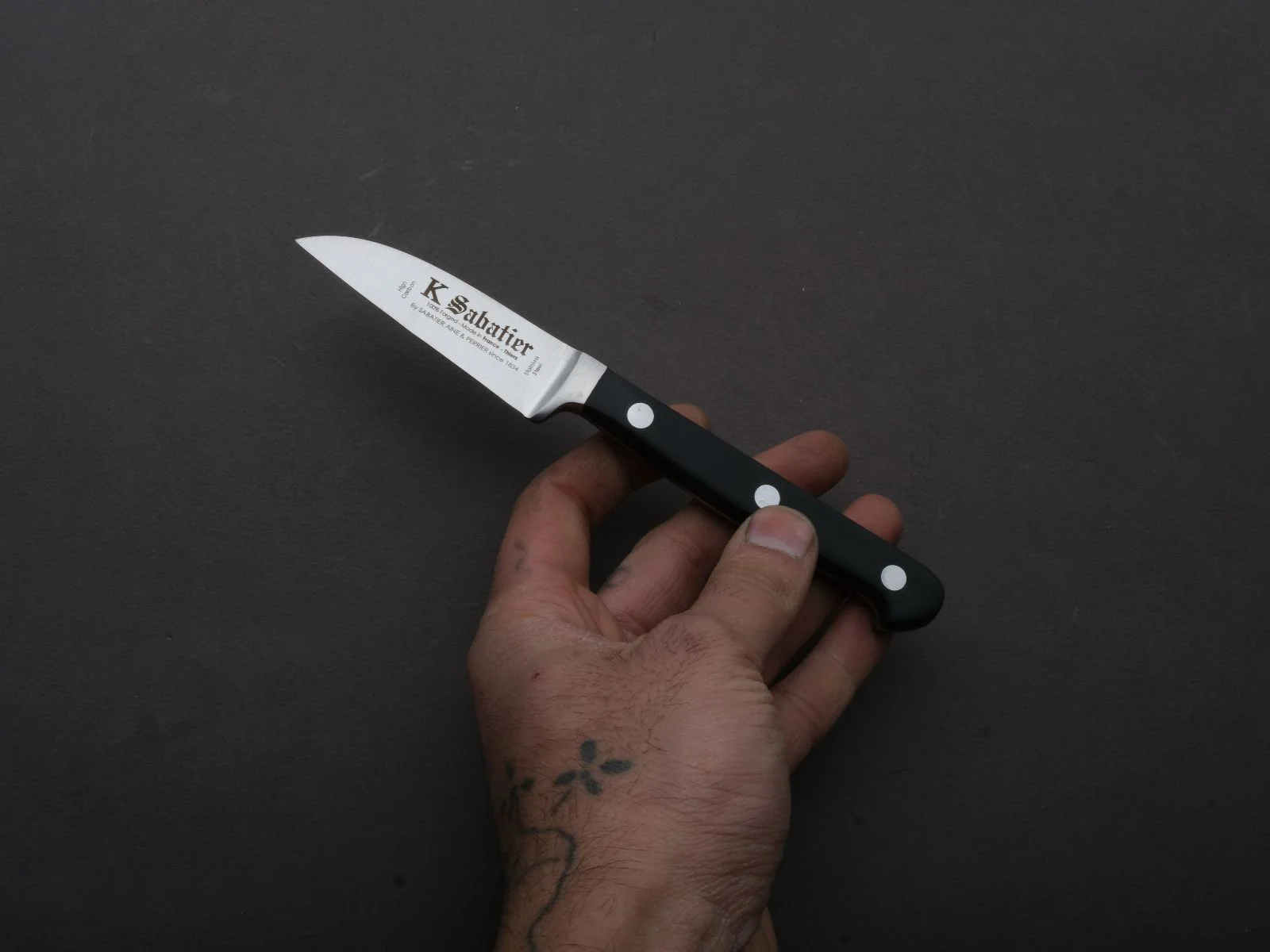 K Sabatier - Proxus - Stainless - Paring - 2.75" - Black POM Western - Image 3