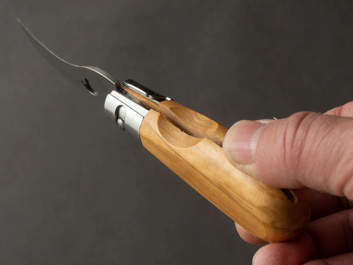 K Sabatier - Roger - Folding Mushroom Knife - Olive - Image 5