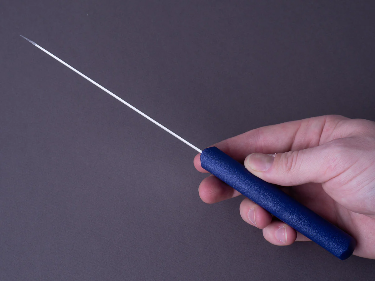 Kanehide - Bessaku - Stainless - 150mm Honesuki Kaku - Blue Elastomer Handle - Image 8