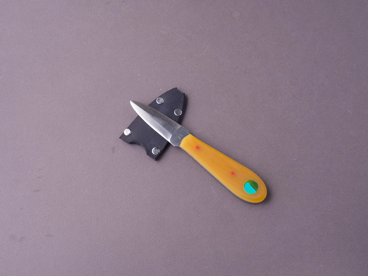 Jordan Kepler - Oyster Knife - 80CRV2 - G10 w/ Surfboard Inlay Handle - Image 5