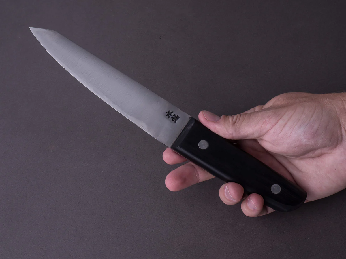 Goko Hamono - Kogetsu - Carbon - 150mm Honesuki Maru - Pakka Western Handle - Image 7