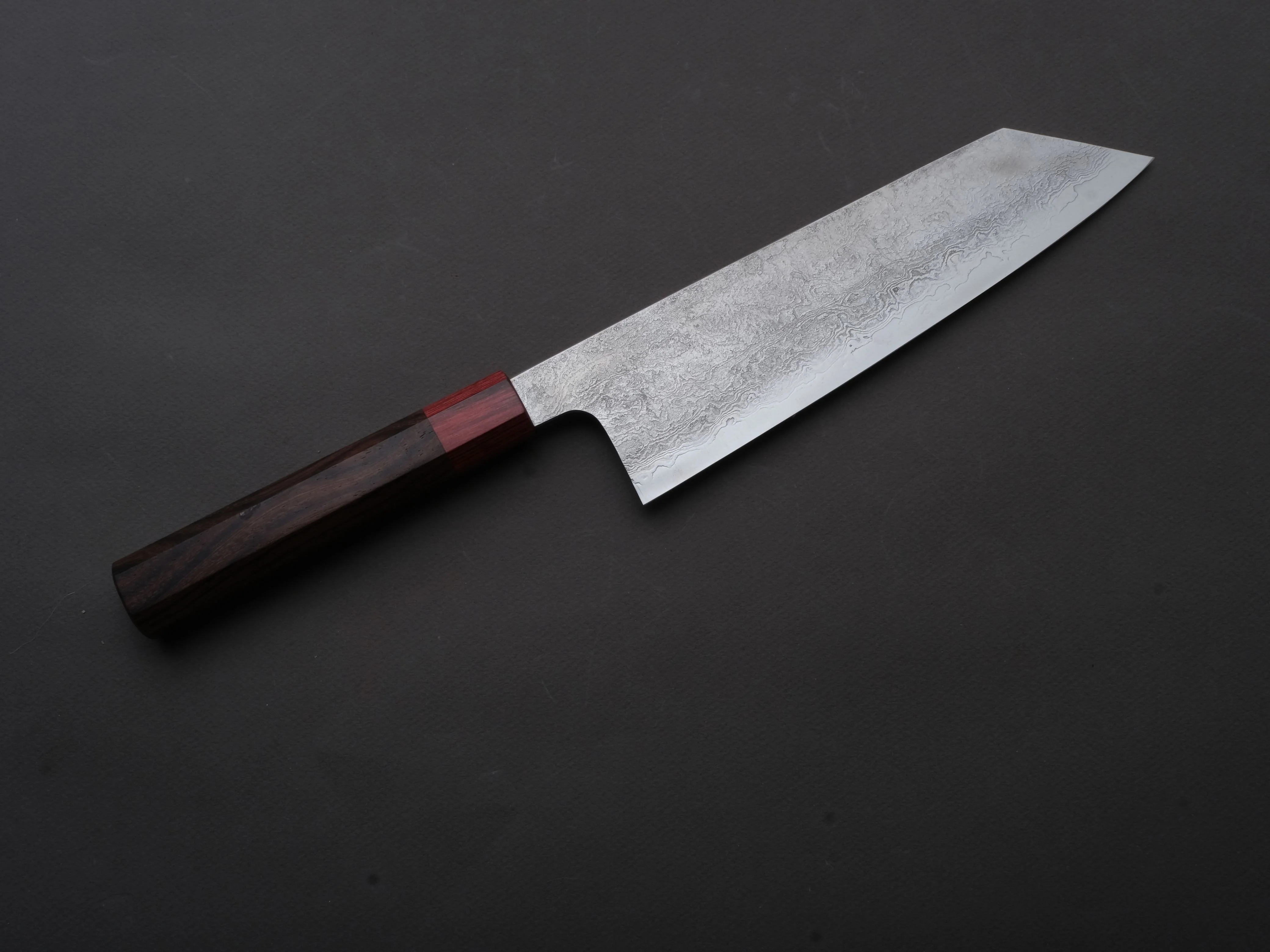 Kudo Knife Forge - VG10 - Damascus - Bunka - 210mm - Rosewood Handle