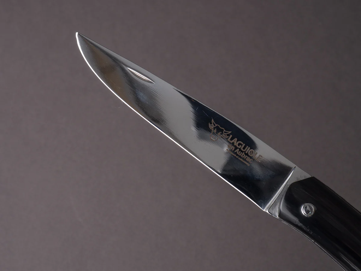 Laguiole en Aubrac - 110mm Mistral - Black Buffalo Horn - Image 4