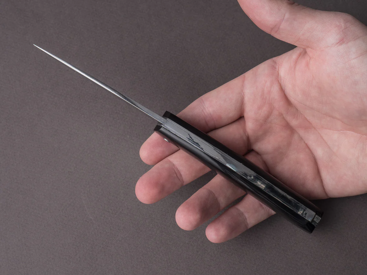 Laguiole en Aubrac - 110mm Mistral - Black Buffalo Horn - Image 6