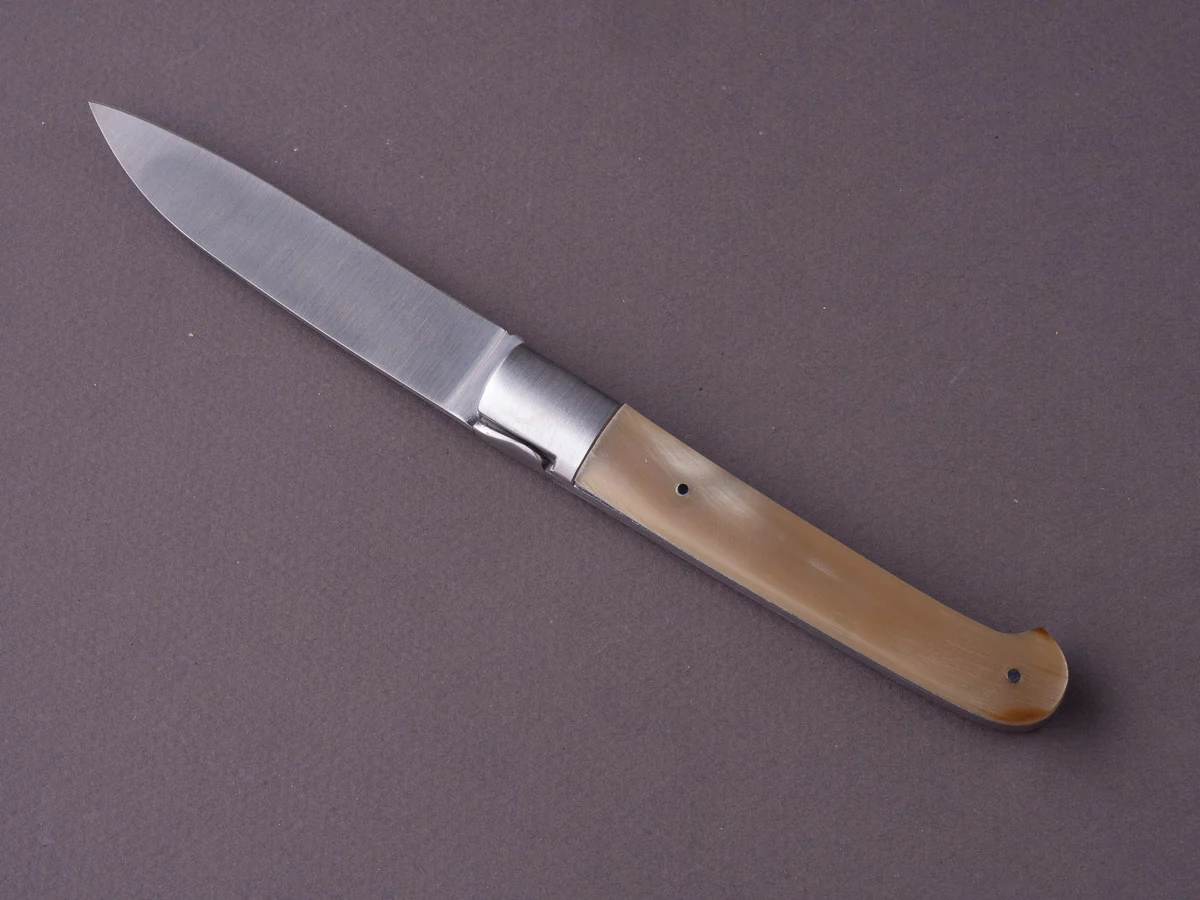 Laguiole en Aubrac - Folding Knife - 11cm Sauveterre - Blonde Horn - Bolster - Image 5