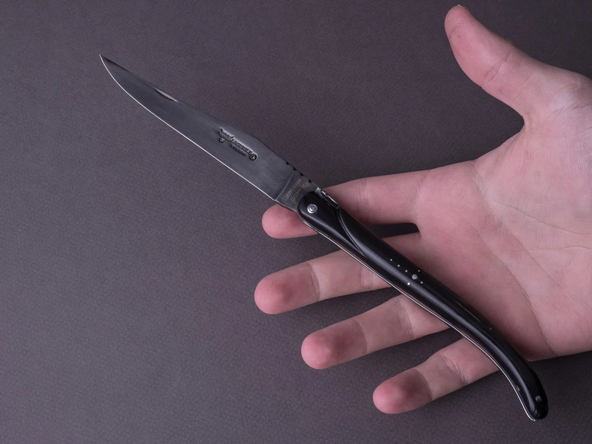 Laguiole en Aubrac - Folding Knife - 14cm Laguiole - Black Horn Handle - Image 5