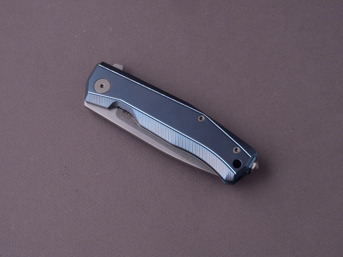 lionSTEEL - Folding Knife - Frame Lock - MYTO - M390 - 85mm - Titanium Blue - Image 2