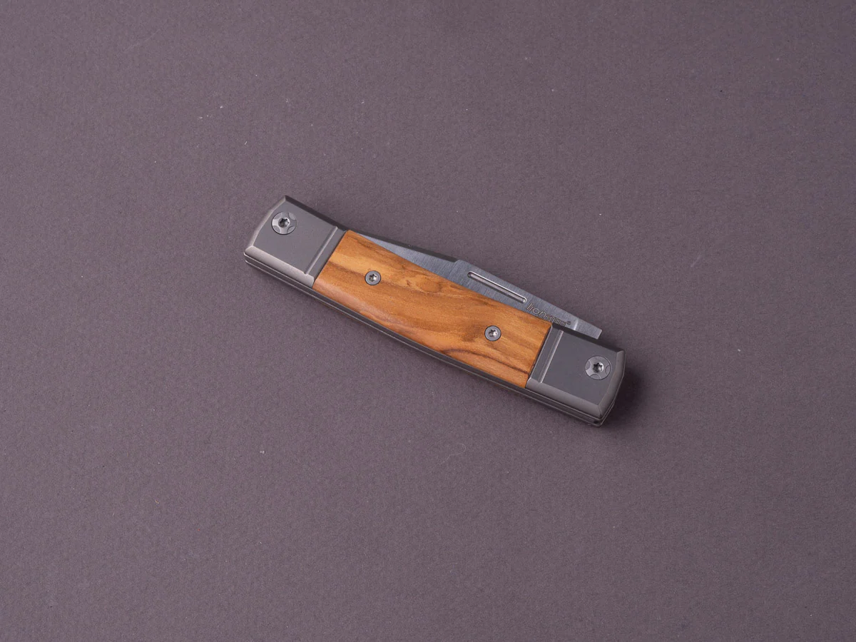 lionSTEEL - Folding Knife - bestMAN - Clip Point - 71mm - M390 - Slip Joint - Olive Wood - Image 2