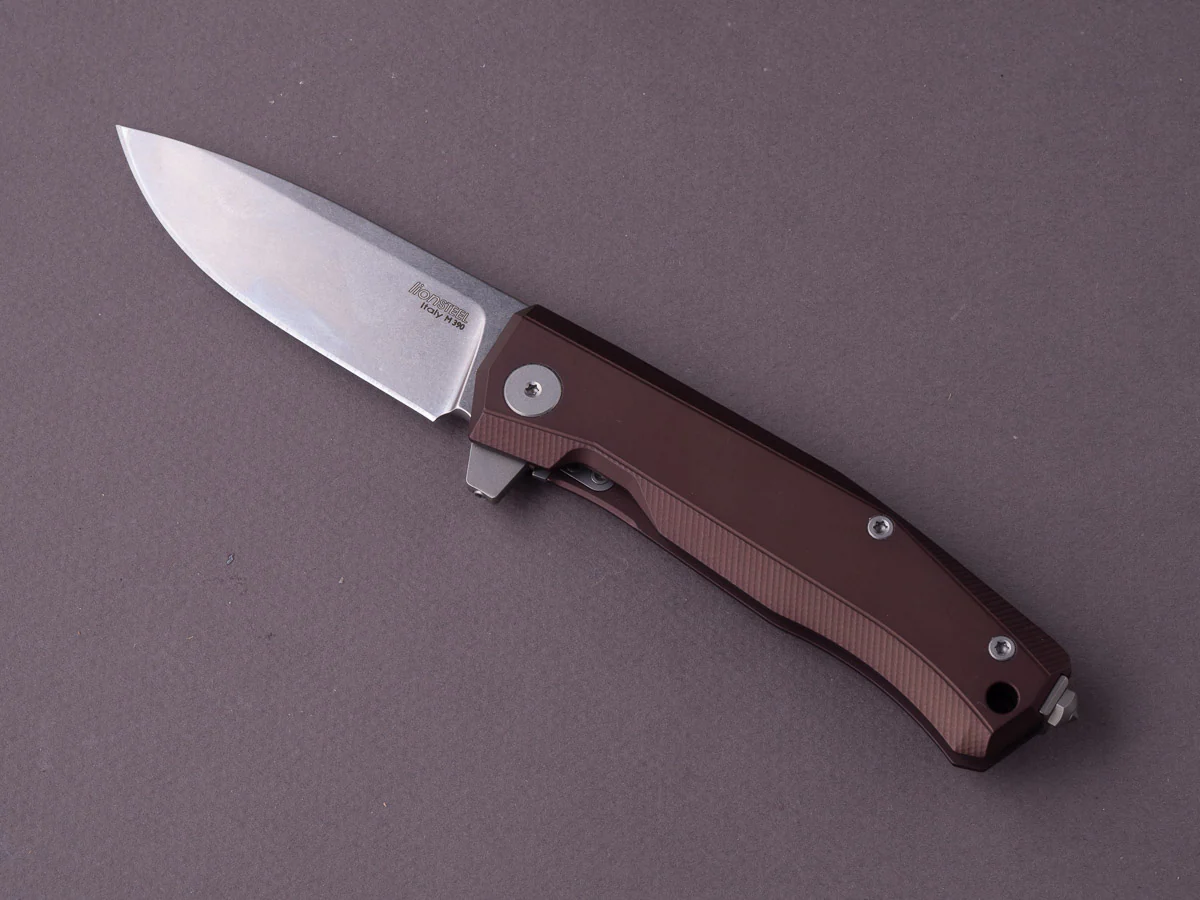 lionSTEEL - Folding Knife - Frame Lock - MYTO - M390 - 85mm - Earth Brown Aluminum