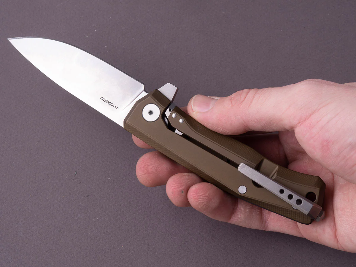 lionSTEEL - Folding Knife - Frame Lock - MYTO - M390 - 85mm - Green Aluminum - Image 7