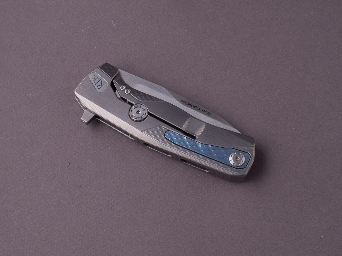 lionSTEEL - SOLID Folding Knife - Frame Lock - ROK - M390 - 85mm - Grey Titanium - Image 2