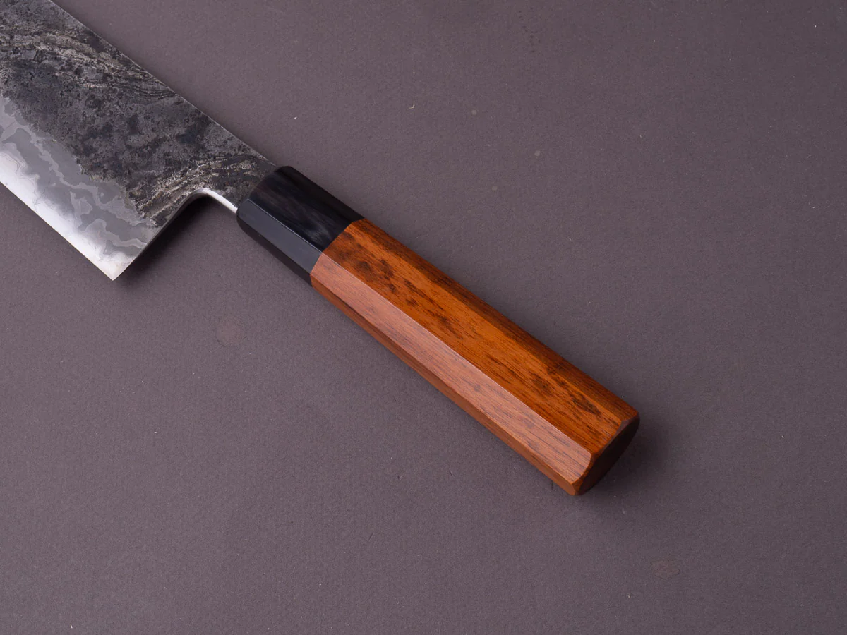 Merion Forge - Wrought Iron x Nickel Damascus - 1.2562 W - 280mm Gyuto - Snakewood Wa Handle - Image 5