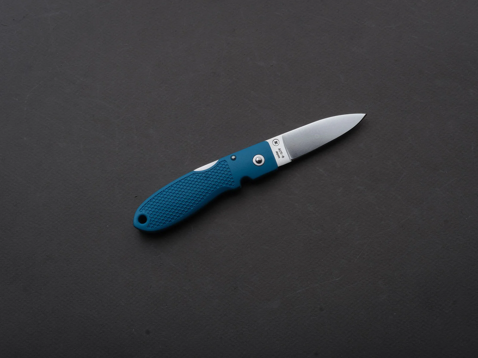 Moki - Folding - Coupe - Lock back - AUS-8 - 54mm - Grayish Blue Grilon Handle - Image 2