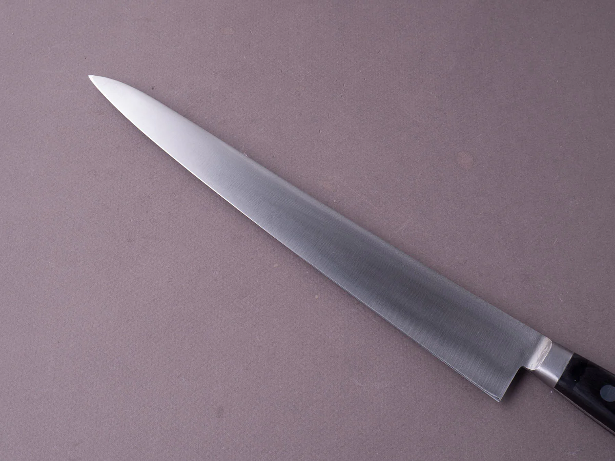 Morihei - Hisamoto Hagane - 270mm Sujihiki - Western Pakka Handle - Image 3