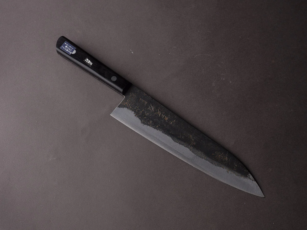 Morihei - Hisamoto - White #1 - Kurouchi - Gyuto - 210mm - Western Handle (No Bolster)